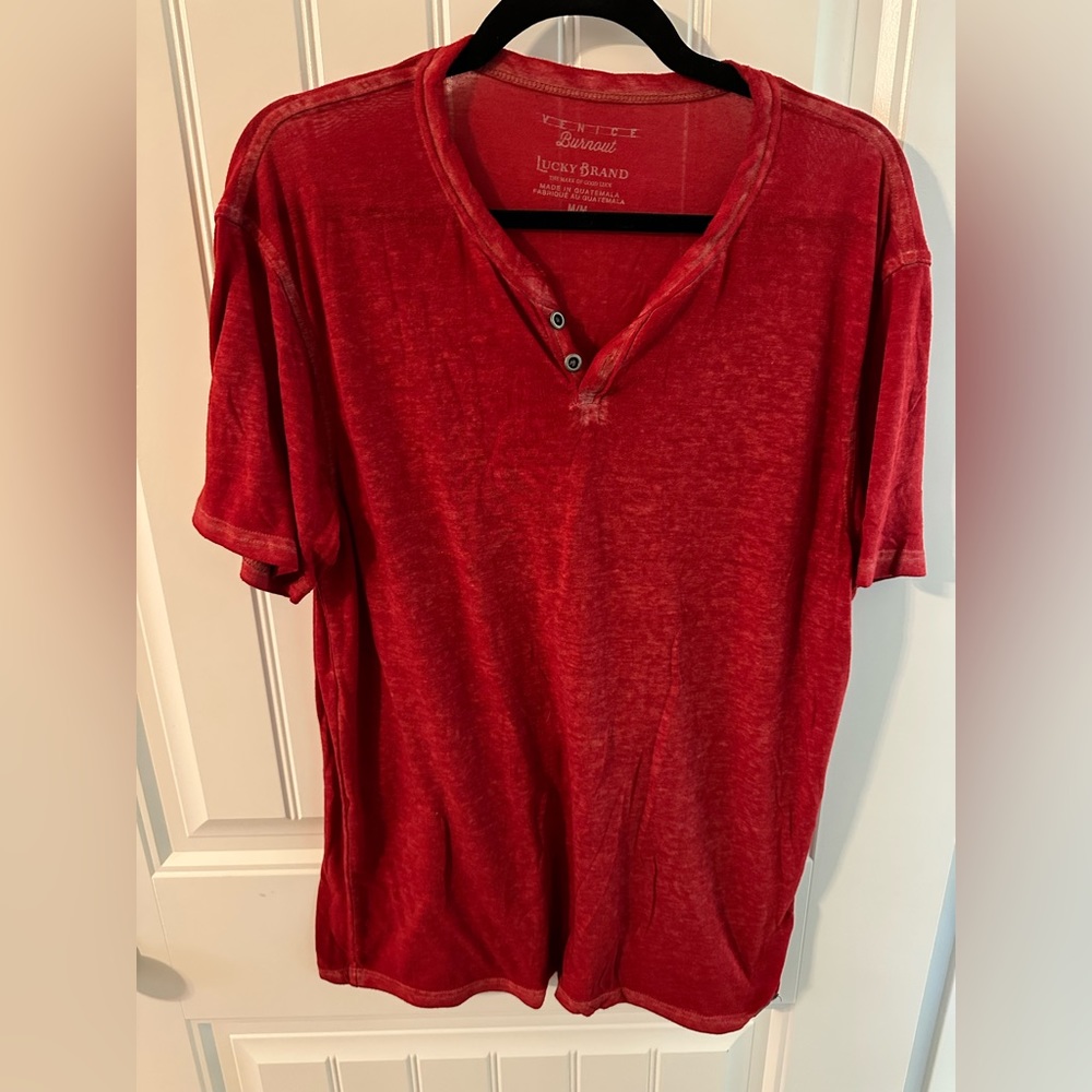 Lucky Brand Venice Burnout Henley